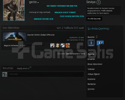2 MADALYA | ARK EKLEME ACIK | MAGAZA TR CSGO PRIME
