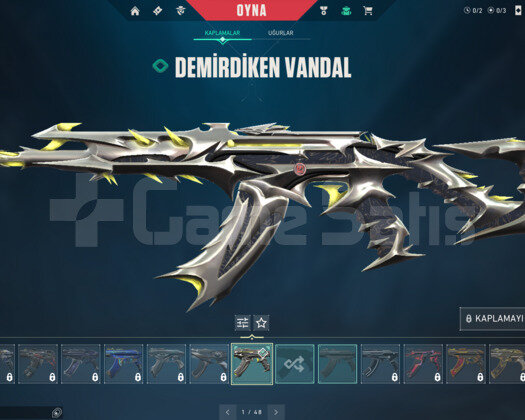 Valorant Demirdiken Vandal ve Gold 2 hesap 59Level
