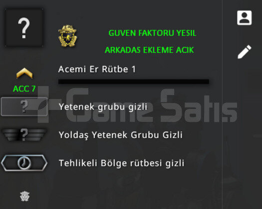 SADAKAT ROZETI | YESIL FAKTOR | MAGAZA TR CSGO