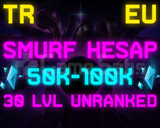 TR-EUW 50K-100K 30 LEVEL UNRANKED GARANTİLİ HESAP