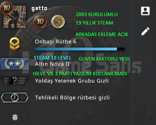 2 MADALYA | 19 YILLIK STEAM | NOVA 2 CSGO PRIME