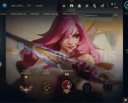 LoL kostümlü bronz hesap