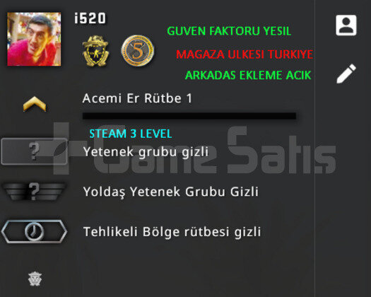 5+SADAKAT | MAGAZA TR | YESIL FAKTOR CSGO PRIME