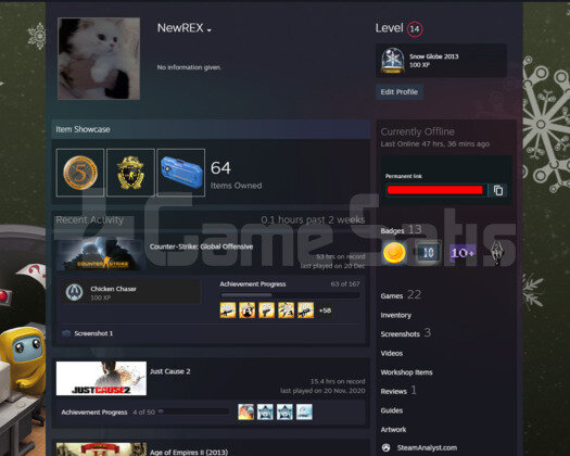 2 MADALYALI CSGO HESABI