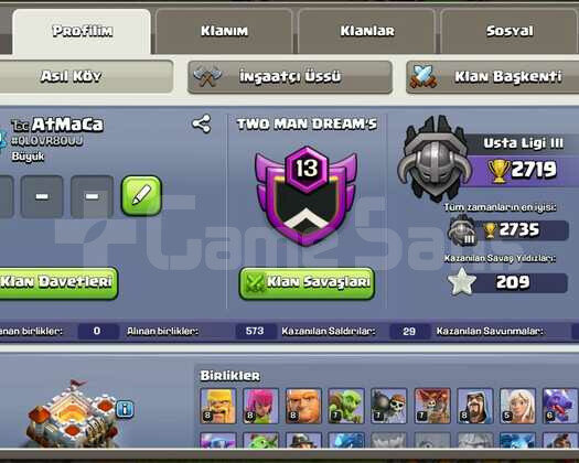 Clash Of Clans Emek Hesap