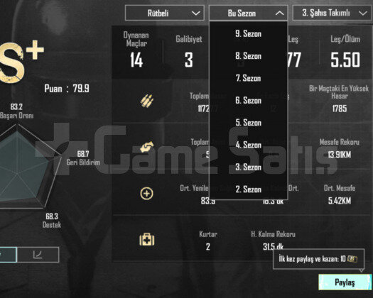 2. Sezon Pubg Mobile Hesabı