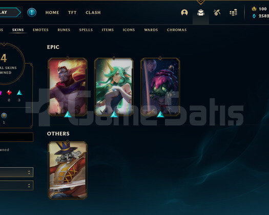 EUW Bronz 2 | 4 Kostüm - 25K Mö | LoL Hesap