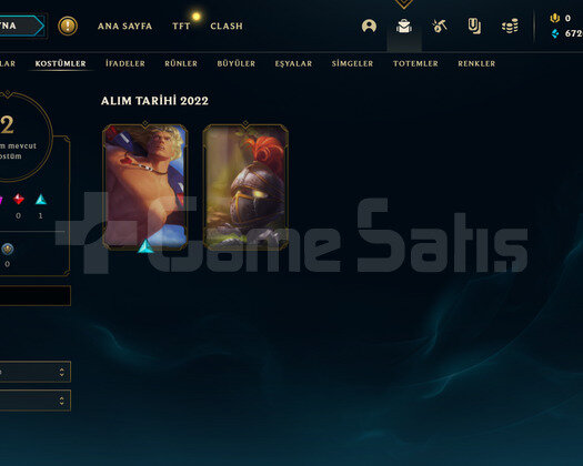 TR Gold 4 | 2 Kostüm - 27 Hero | LoL Hesap