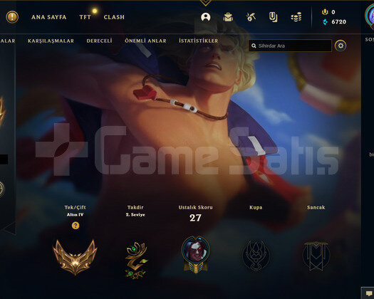 TR Gold 4 | 2 Kostüm - 27 Hero | LoL Hesap