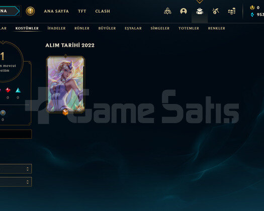 TR Gold 4 | 1 Kostüm - 24 Hero | LoL Hesap