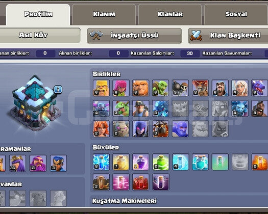 COC İDSİZ  TH13 YENİ BAŞLAYANLARA UYGUN HSP