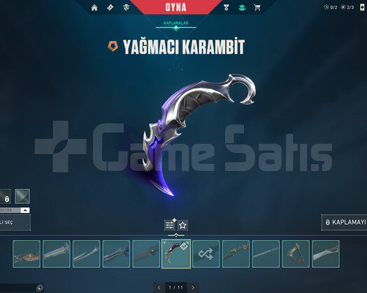 +1250Satış/11Bıçak/13Vandal/14 Phantom/PASİF HESAP