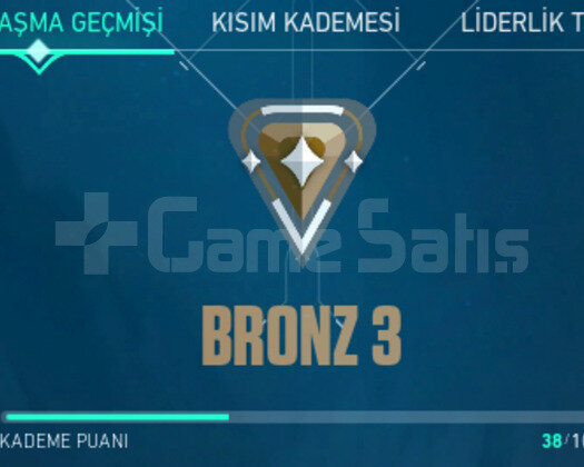 BRONZ 3 VALORANT HESABI SATILIKTIR.