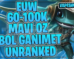 EUW +7 KOSTÜM +60K MAVİ ÖZ UNRANKED FRESH HESAP