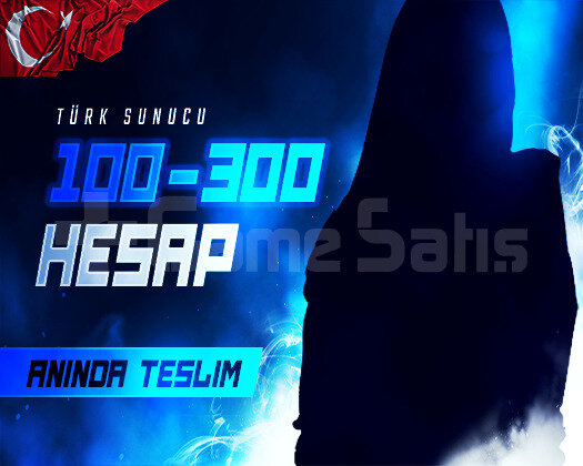 TR SERVER 100-300 SKİN VIP ENVANTER HESAPLAR
