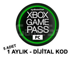 5x Xbox Game Pass PC 1 Aylık Kod