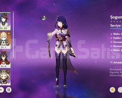Raiden + İmza silahi + jean + mona + Rate up Mr12