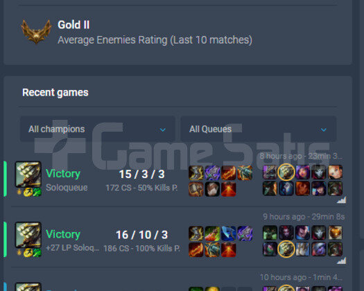 17 WİN İLE G2 63WR 7K M.Ö +27/-5 LP GAİN
