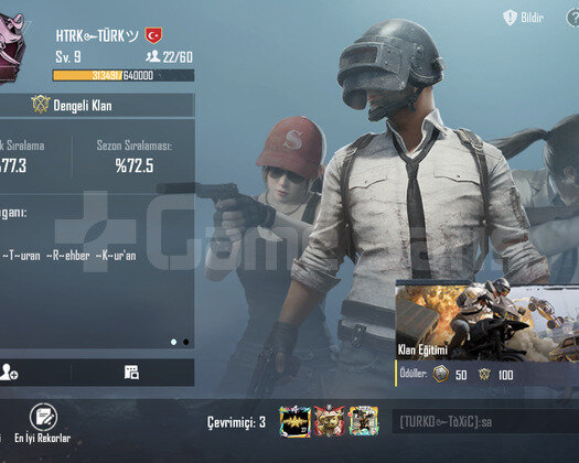 9.5 SV AKTİF PUBG KLAN İSİM DEĞİŞTİRME AÇIK