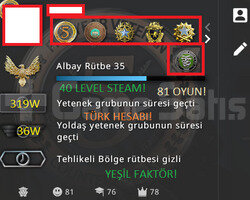 6 MADALYA 41 LEVEL STEAM MAİNLİK TÜRK HESABI!