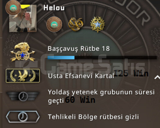 1K Saat 50 Level Steam Lem CSGO Hesabı