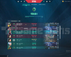 YÜCELİK 1 YÜKSEK MMR SKİNSİZ TEMİZ HESAP