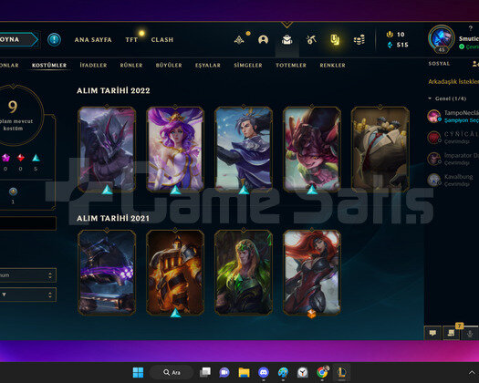 Lol hesap satışı
