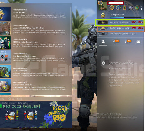 12 Madalya 2000 Saat CSGO İlk Mail Türk Hesabı