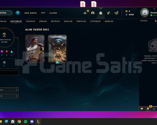 Unranked Hesap + Rengar Skini