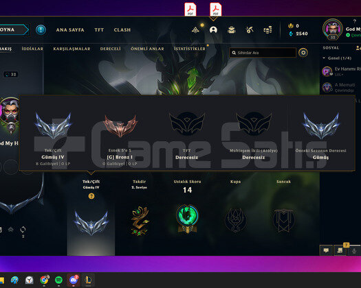 Çelik Ejder Thresh Kostümlü Hesap