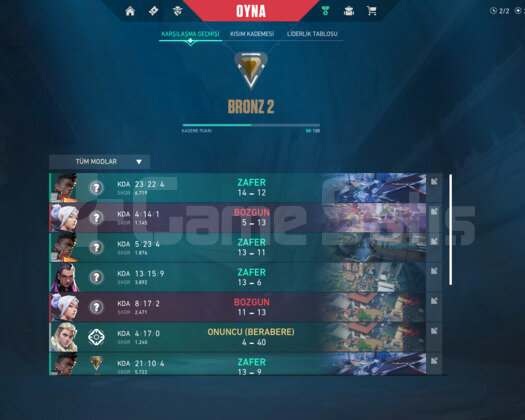 BRONZ 2 HESAP