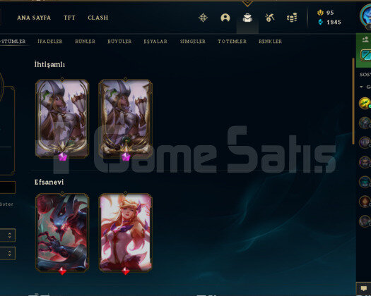 86 Level  25 Kostüm 50 Şampiyon +17 LP