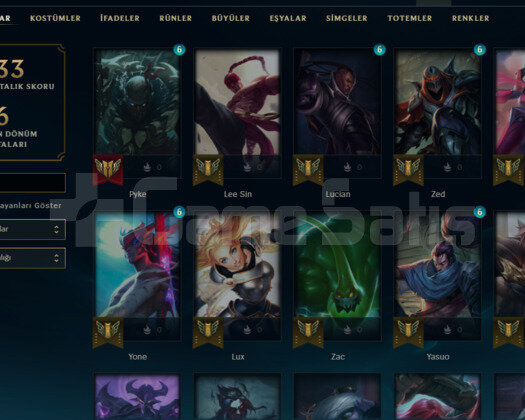 UNRANKED UYGUNA BOL KOSTÜMLÜ HESAP