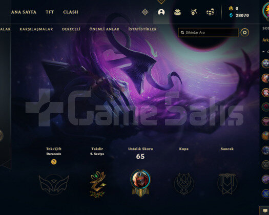 31 LVL 58.445 MAVİ ÖZ UNRANKED HESAP UYGUN FİYAT!