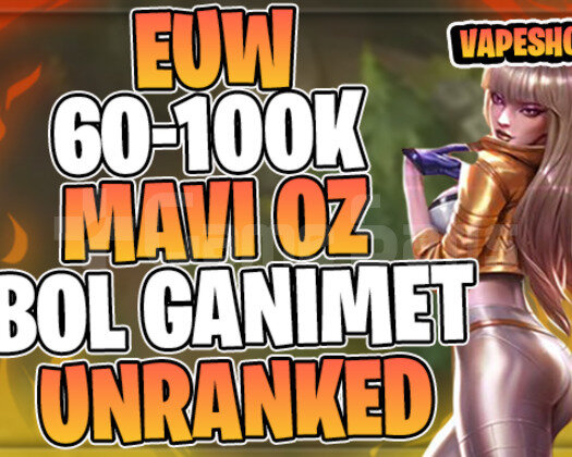 EUW +7 KOSTÜM +60K ÖZ SKİN SEÇİMLİ 30 LVL UNRANKED