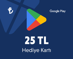 25 TL Google Play Hediye Kartı