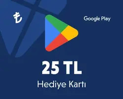 25 TL Google Play Hediye Kartı