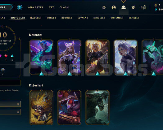 TR 73 LEVEL - 43 HERO 10 KOSTÜM LOL HESAP