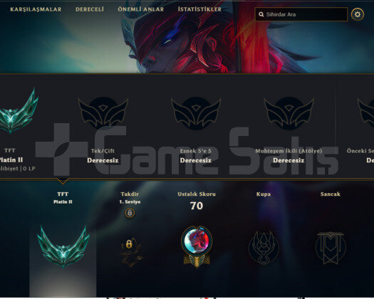TFT PLAT 2/TEKLİ GEÇEN SEZON GOLD 4