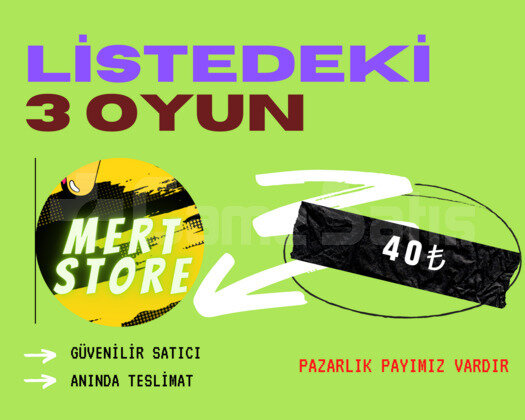 Listedeki 3 Sağlam Oyun + Garanti