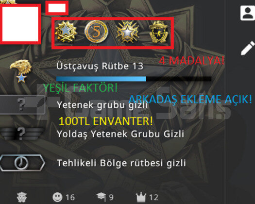 4 MADALYA 100TL ENVANTER YEŞİL FAKTÖR TÜRK HESABI!