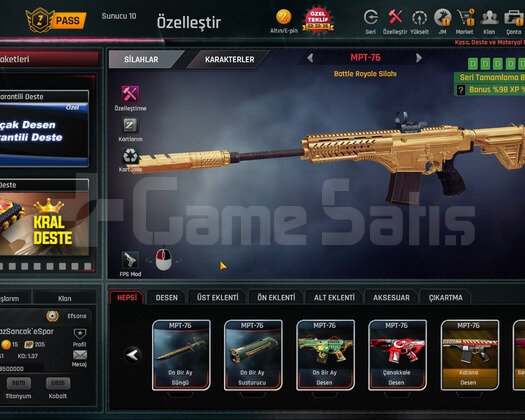 61 Level Özelleştirme Delisi Mükemmel +7 Hesap