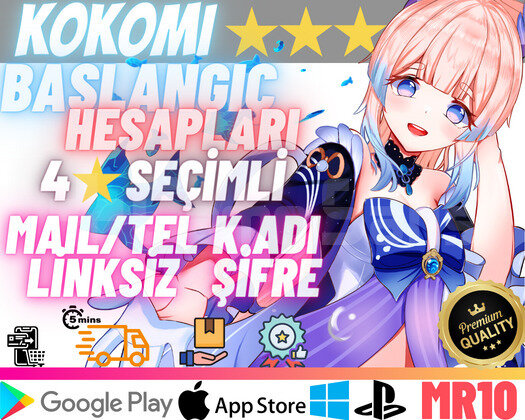 EU | MR10 Kokomi - Temiz Başlangıç Hesapları