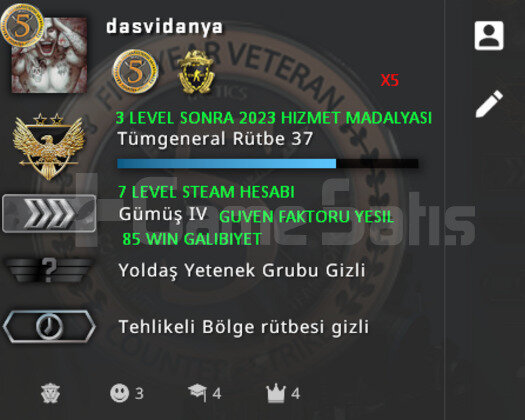 CSGO PRIME | 2 MADALYA | GUVEN FAKTORU YESIL