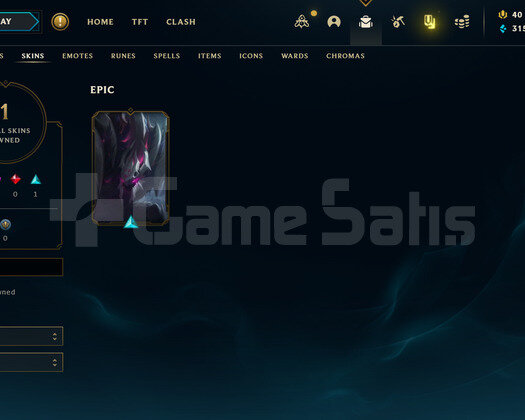 EUW Unranked | 1 Kostüm - 24 Hero | LoL Hesap