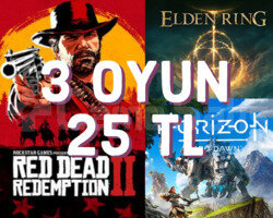 SEÇECEĞINIZ 3 OYUN 25 TL HEMEN TESLIM