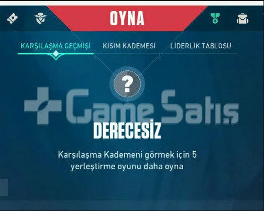 UNRANKED RANKED HAZIR TR MAİLLİ - ANINDA TESLİM