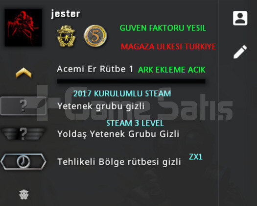 CSGO PRIME | 2 MADALYA | MAGAZA TR YESIL FAKTOR