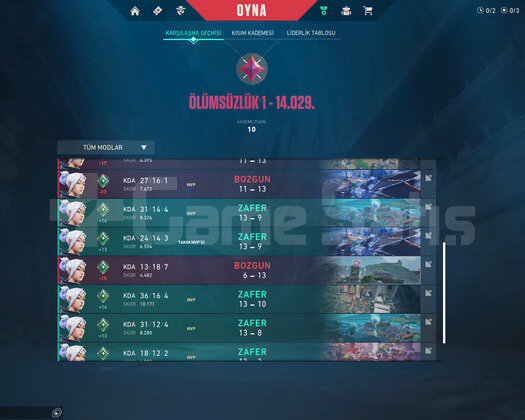 Yeni sezon fresh immortal hesap
