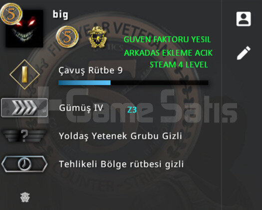 CSGO PRIME | 2 MADALYA | GUVEN FAKTORU YESIL